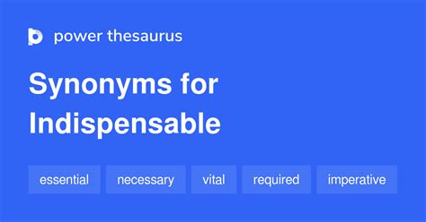 indispensable synonym|INDISPENSABLE Synonyms .